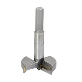 Cjueiom 45mm / 1-3/4 Inch Forstner Drill Bit, Tungsten Carbide Wood Hole Saw Auger Opener Hole Drilling Boring Bit Cutter, Woodworking Hole Opener Hinge Hole Cutter for Wood, Plastic, Plywood