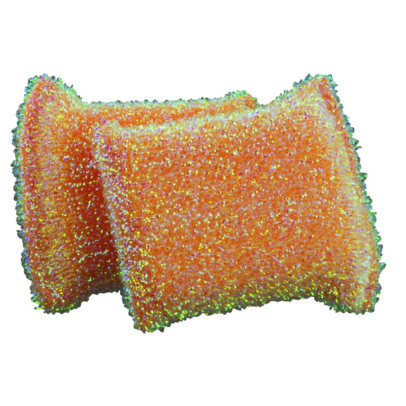 Casabella Sparkle Scrub Sponge, 2-Pack, Colors vary
