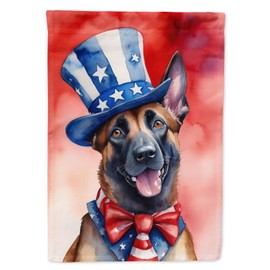 Caroline's Treasures DAC5653GF Belgian Malinois Patriotic American Garden Flag Mailbox Flag Decorative Yard Flag Banner Outside Patio Artwork Yard Flower Beds, Garden Size, Multicolor