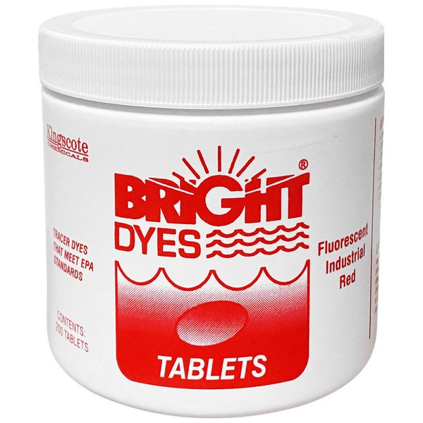 BRIGHT DYES 101100 Dye Tracer Tablet,Red,PK2