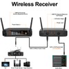 Depusheng DX4 Wireless Microphone, Professional 4 Channels Karaoke Handheld System