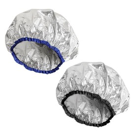 4 Pcs Aluminum Foil Heat Caps for Deep Conditioning,Thickened Aluminum Steam Caps,Heated Shower Cap,Reusable Hair Cap for Hot Oil Treatment,Hair Dye Cap Tin Foil Hat,for Home Salon Use