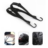 Motorcycle Cargo Net with 6 Hooks, Adjustable Luggage Straps, Bungee