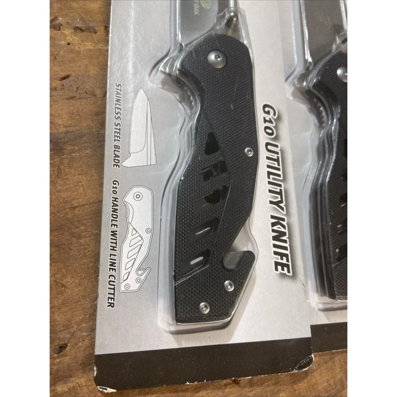Four Mossy Oak G10 Utility Knives