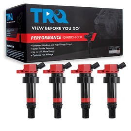TRQ Ignition Coil Set Compatible with 2012-2021 Hyundai Accent 2012-2017 Veloster 2012-2019 Kia Rio Soul