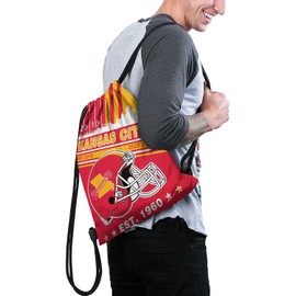 Kansas Football Gym Drawstring Bags, Sports Fans Drawstring Bag Sport String Backpacks for Player, Football Keepsake Fans Gifts Bags