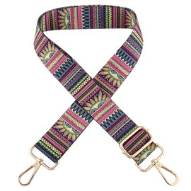 MAYMOONER Purse Straps 2" Wide Adjustable Replacement Belts Multi-Pattern Crossbody Canvas Bag Handbag for Unisex Handbag