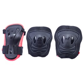 K2 Skates Men MARLEE PRO PAD SET, black-orange, S (Knee: A: 27-31cm W: 25-29cm / Elbow: A: 22-25cm W: 20-23cm / Wrist: A: 17-19cm W: 14 -16cm)
