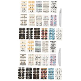 Baluue 32 Sheets 1 Set Elegant Fingernail Patches Graduation Theme Nail Stickers for Ladies