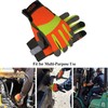 HANDLANDY 6 Pairs Reflective Work Gloves for Men & Women,