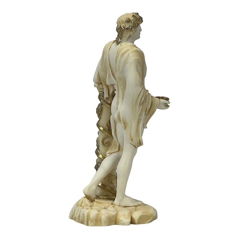 Dionysos Bacchus Skulptur, griechisch-römischer Gott des Weins und Theaters, 17