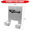 Pit Posse PP3187 Aluminum Broom Holder Hanger Rack Enclosed Cargo