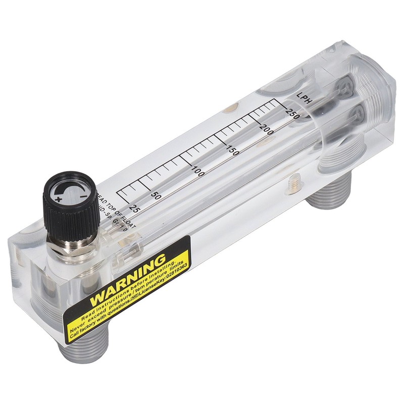 Panel Flowmeter Adjustment Large Measurement Range High Accuracy Transparent Acrylic