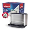 Vileda Stainless Steel Sink Organiser with Sponge Holder - Practical