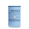 MRS. MEYER'S CLEAN DAY Dryer Sheets, Fabric Softener, Reduces Static,