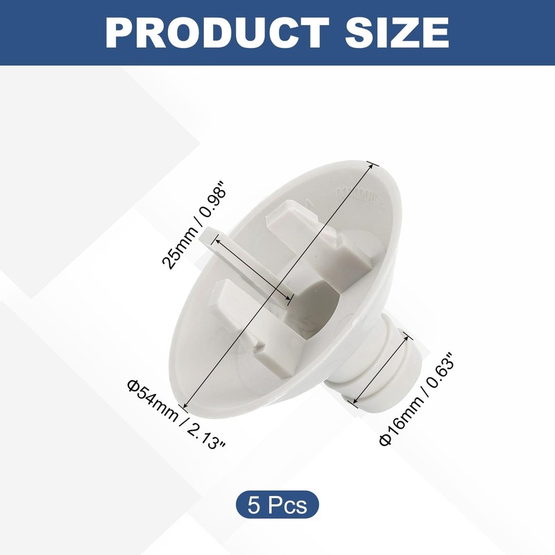 sourcing map 5Pcs Air Conditioner Drain Hose Connectors Elbow Fitting