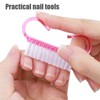 6 Pcs Nail Cleaning Brush with Handle Grip, Hand Scrubbing