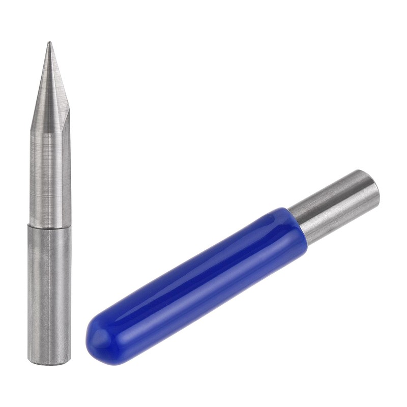 sourcing map Wood Engraving Bit Solid Carbide 6mm Shank, 30