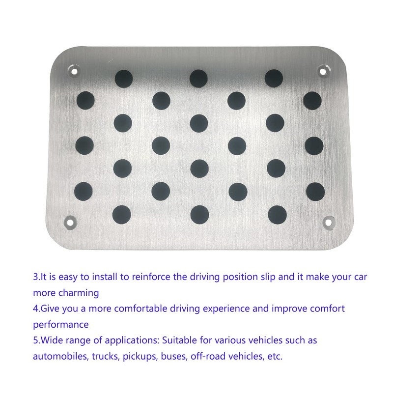 Rxmgf Car Truck Floor Mat Carpet Heel Pad Plate Rest
