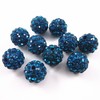 RUBYCA Pave Czech Crystal Disco Ball Clay Beads fit Shamballa