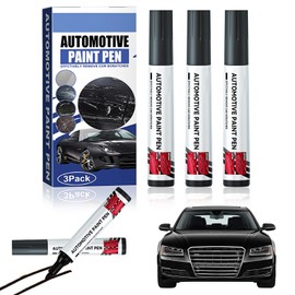 Miioto Auto Kratzer Reparaturstift, Auto Lackreparaturstift, Lackstift Schwarz Auto, Wasserfester Autolack-Kratzer-Reparaturstif, Tragbares Auto Universal für Autokratzer (Schwarz) (Schwarz)