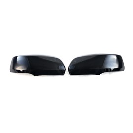 Trim Illusion Gloss Black Car Side Rear View Mirror Cover Caps Overlay Trim Compatible with Jeep Grand Cherokee/L 2022-2024, MC6348BLK