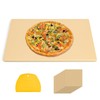 Extra Large Pizza Stone 22" x 14",Rectangular Pizza Grilling/Baking Stone