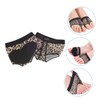 FRCOLOR 3 Pairs Toe Pads Fitness Leather Foot Gloves