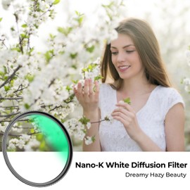 K&F Concept Nano-K Series Mist Effect Diffusion Filter 82 mm Mist Filter for Landscape and Portrait Photography