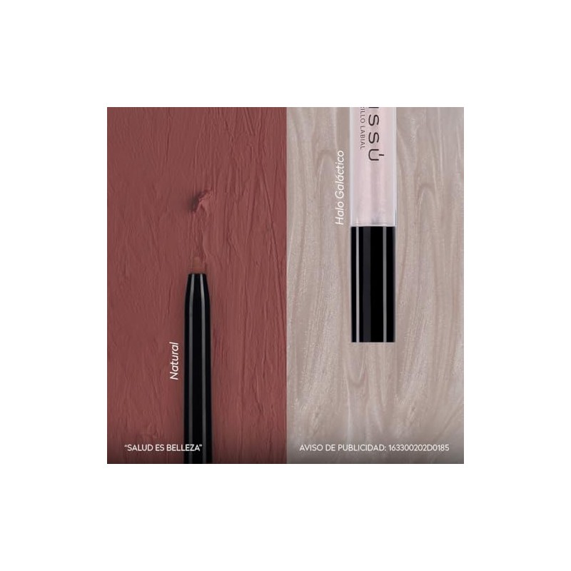 Kit Brillo Labial con Glitter y Delineador Retráctil (8 pzas)