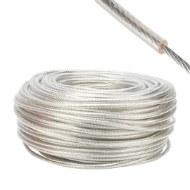 Tinned Braided Rope Lay Copper Grounding Wire Soft PVC Covered for Electrician(7AWG)