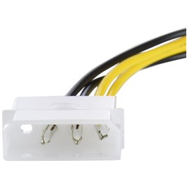 Akyga AK-CA-12 Molex Male to P4 4-Pin Female Adapter Cable 15 cm