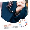 LALAFINA 10pcs Round Glass Patches Craft DIY Jewelry Materials Scratch-Resistant