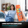 EZclicker Big Button Universal TV Remote (Orange) Simple Easy to