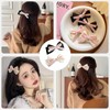 Liroyal Ribbon Hairpin Hair Clip (8 Pieces) Bowknot Hair Accessories,