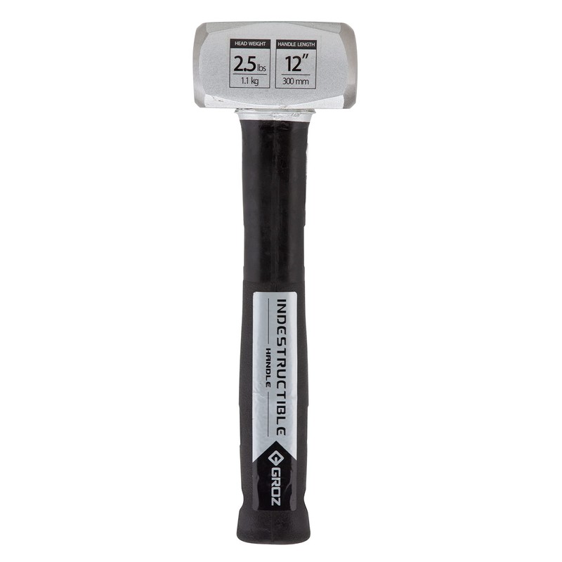 Groz 34550 12" Indestructible Striking Hammer, 2.5 lb, Soft 30