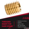 E-Z LOK 400-332 Threaded Insert, Brass, Knife Thread, 10-32 Internal