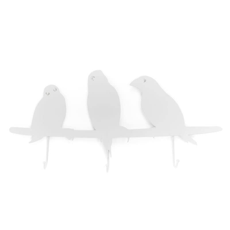 ROCKING GIFTS Weifl Pajaros Wall-Mounted Coat Rack with 3 Hooks
