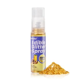 Shimmer Gold Edible Glitter Spray 8g, 100% Food Grade, Kosher & Halal, Shimmer Powder glitter for Drinks, Cocktail, Cupcake, Desserts