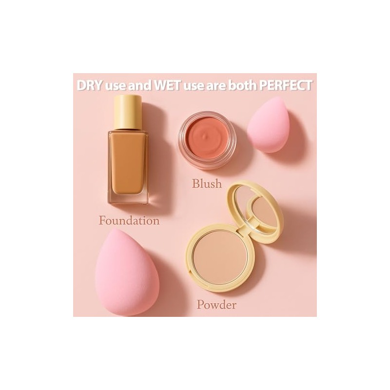 Juego de esponjas de maquillaje Foonbe, esponjas difuminadoras, 7 piezas