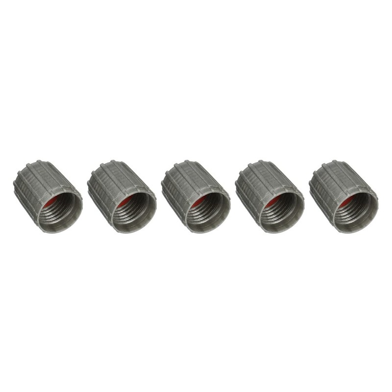 Marcraft Grey Plastic Tyre Wheel Alloy Valve Caps Dust Caps