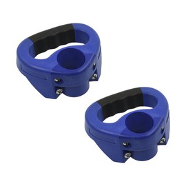 MULTIBROS 2 x Manoeuvring Handle for Jockey Wheel Diameter 48 mm - Rubberised Handle for Caravans & Trailers | Easy Manoeuvring & Assembly | Includes Mounting Screws