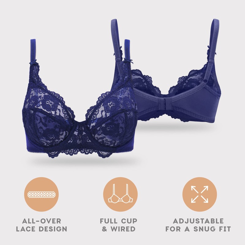 brasier para mujer, brasier de encaje, brasier de cobertura completa