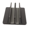 Vertical Laptop Stand Aluminum Alloy Double Dock Black Multifunctional Cooling