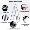 New Aluminum Alloy Telescopic Ladder Herringbone Ladder Project A-Frame Ladder