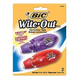 BIC WOMTP21 Wite-Out Mini Twist Correction Tape, BICWOMTP21