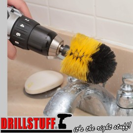 Home Cleaning Supplies - Bathroom Scrubbing Accessories - Glass Shower Cleaner - Shower Curtain Scrubber - Bathtub Brush - Bath Mat Brush - Sink Cleaning Brush - Tile Scrubber - Grout Cleaning Brush