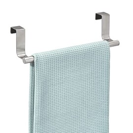 Interdesign Forma Toallero para Instalar sobre Gabinete, Acero Inoxidable Cepillado