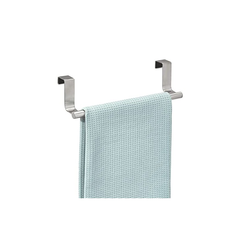 Interdesign Forma Toallero para Instalar sobre Gabinete, Acero Inoxidable Cepillado