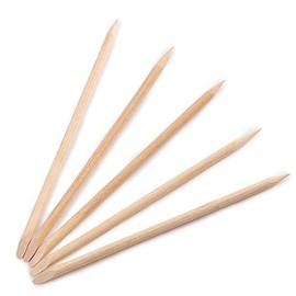 100 Pcs Multi-Functional Orange Wood Stick Nail Art Sticks Manicure Cuticle Pusher Remover Pedicure Tool